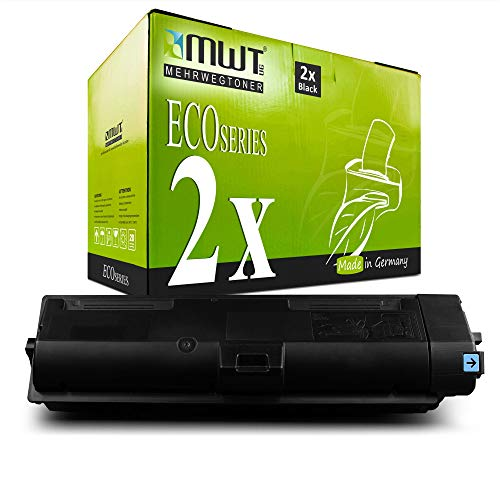 Eine grüne MWT-Toner-Box mit der Aufschrift ECO Series und eine schwarze Tonerkassette davor auf weißem Grund.