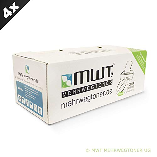 Eine weiße Mehrwegtoner-Box mit Aufdruck steht auf weißem Hintergrund.