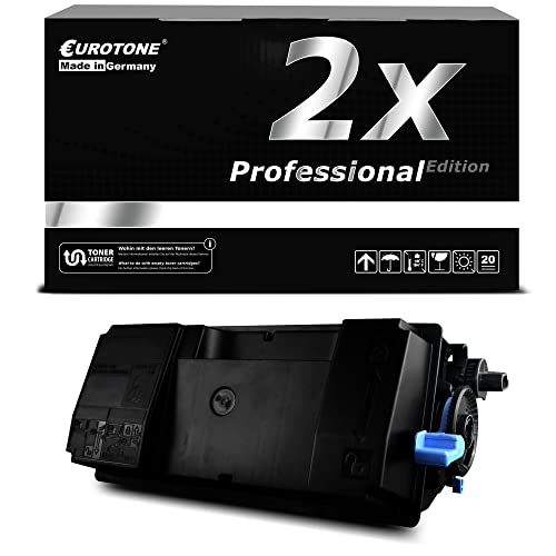 Schwarze Tonerkassette vor einer Eurotone Professional Edition Box.