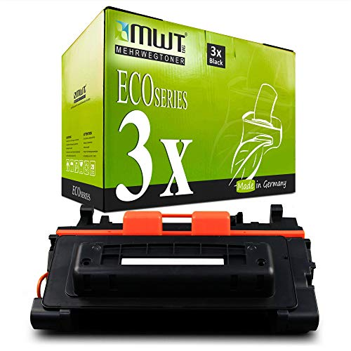 Grüne MWT Eco Series Tonerkartuschen-Verpackung mit einer schwarzen Kartusche davor.