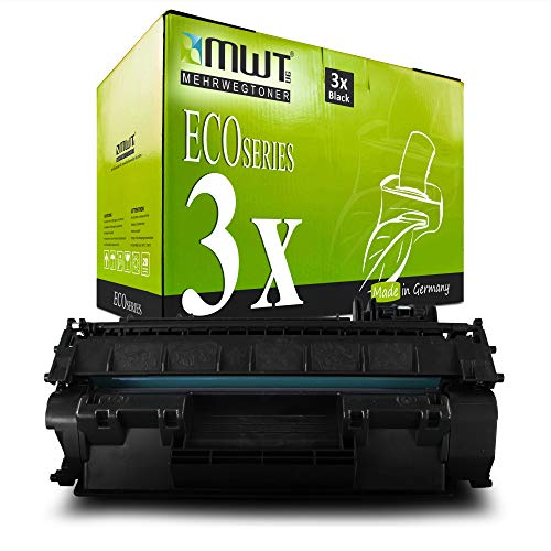 Eine grüne MWT Eco Series Tonerkartusche und eine passende grüne Verpackungsbox.