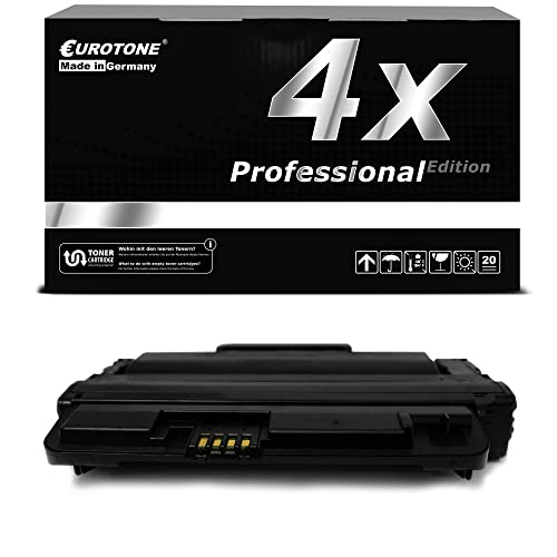 Eine schwarze Eurotone Tonerbox Professional Edition mit einer Tonerkassette davor.