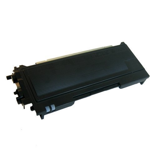 Eine schwarze Laserdrucker-Tonerkassette vor einem schlichten weißen Hintergrund.