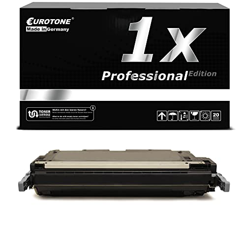 Schwarze Eurotone Tonerbox, Professional Edition, mit einzelner Tonerkassette auf weißem Hintergrund.