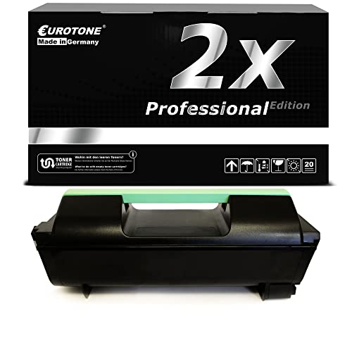 Schwarze Eurotone Tonerbox vor einer schwarzen Verpackungsbox mit "2x Professional Edition" Aufschrift.