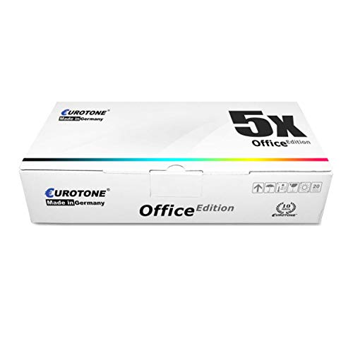 Eine weiße Eurotone Office Edition Kartonschachtel mit blauer und schwarzer Beschriftung auf weißem Hintergrund.