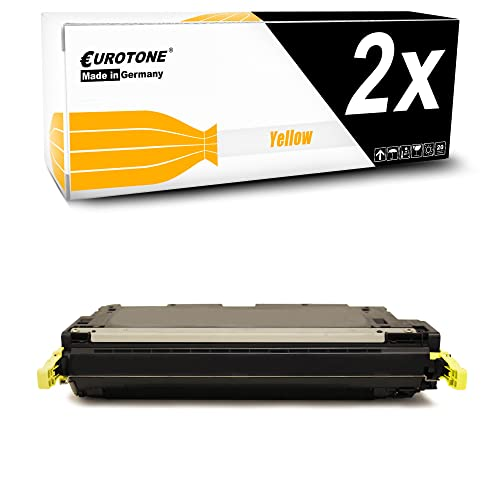 Eurotone gelbe Tonerkartusche mit Verpackungskarton beschriftet 2x.