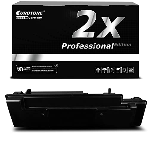 Schwarze Tonerbox vor einem schwarzen Eurotone-Karton mit der Aufschrift 2x Professional Edition.