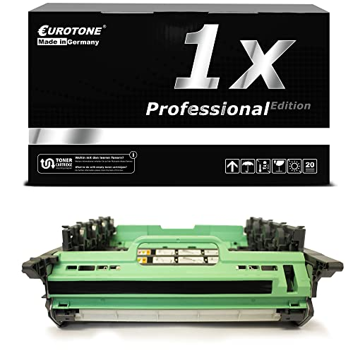 Eurotone Tonerbox und grüne Tonerkassette auf weißem Hintergrund.