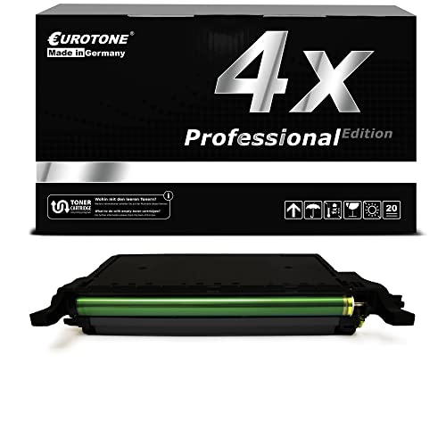Schwarze Eurotone-Box mit der Aufschrift 4x Professional Edition und einer Toner-Kartusche davor.
