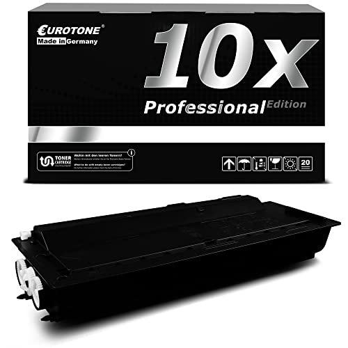 Eine schwarze Eurotone-Tonerkartuschenbox mit der Aufschrift 10x Professional Edition und eine schwarze Tonerkartusche.