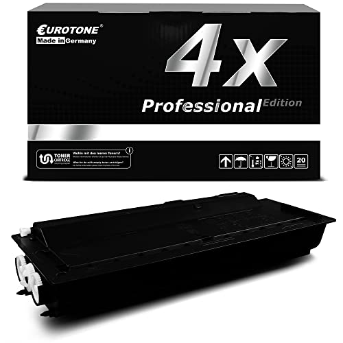 Schwarze Eurotone Toner-Kassette und Verpackung mit Aufschrift 4x Professional Edition.