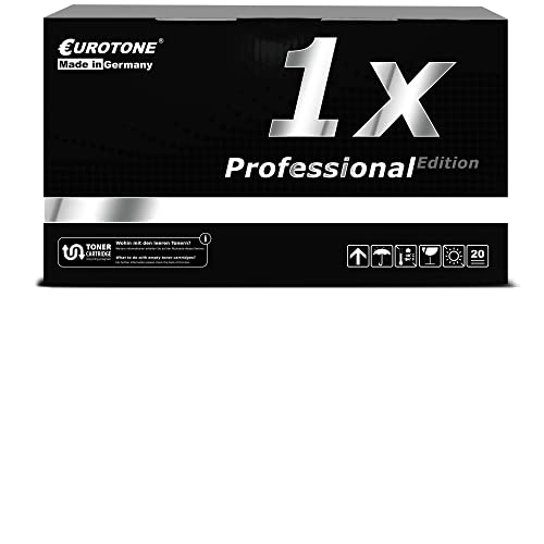 Schwarze Eurotone Toner-Verpackung mit der Aufschrift 1x Professional Edition und recycling-Symbolen.