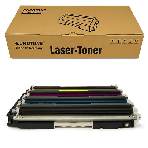 Eurotone Lasertoner-Box mit passender Tonereinheit auf weißem Hintergrund.
