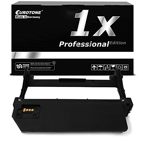 Ein schwarzer Toner und eine Eurotone Professional Edition Box in Weiß und Schwarz.