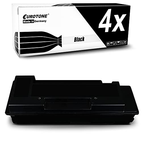 Eurotone-Druckerpatrone in schwarzer Verpackung mit der Aufschrift 4x Black.