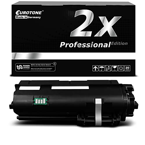 Schwarze Eurotone Toner-Kartusche vor einer Verpackungsbox mit Aufschrift.