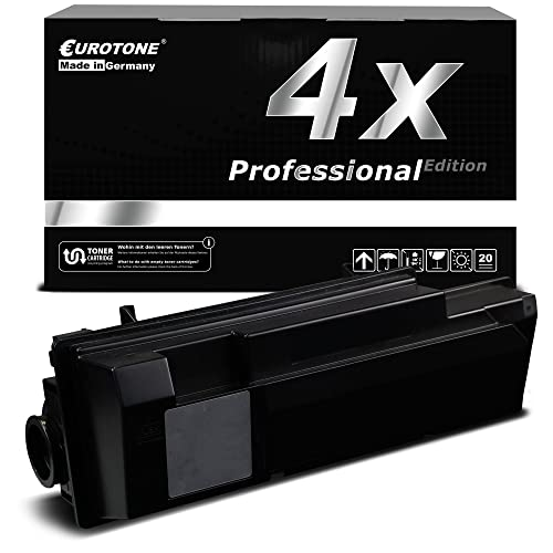 Ein schwarzer Toner und seine Verpackung mit der Aufschrift 4x Professional Edition.
