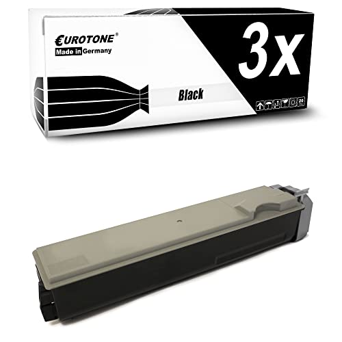 Eine Eurotone 3x Schwarz Tonerbox mit Verpackung.