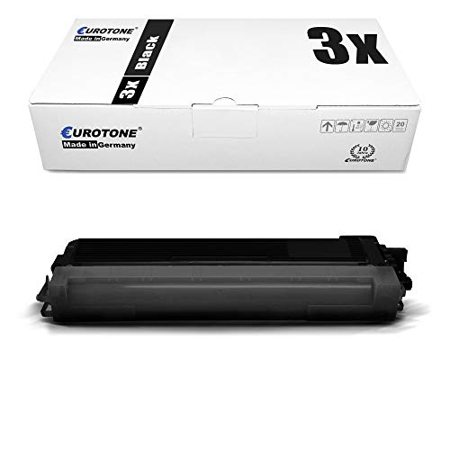 Eurotone-Tonerbox mit schwarzem Toner auf weißem Hintergrund.