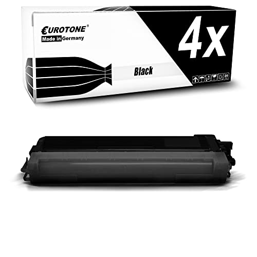Eurotone Tonerkartusche in Schwarz, mit Verpackung und der Aufschrift 4x.