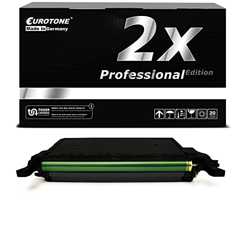 Schwarze Eurotone Verpackungsbox mit Aufschrift 2x Professional Edition und eine Tonerkassette.