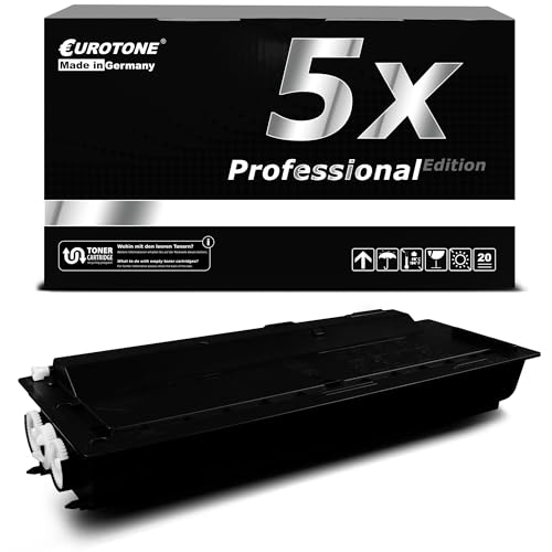 Eine schwarze Eurotone Tonerbox und ein passender schwarzer Toner.