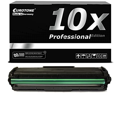 Eine schwarze Eurotone Tonerbox mit der Aufschrift 10x Professional Edition und eine einzelne schwarze Tonerkassette.