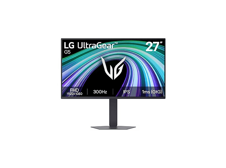 LG 27G550B-B UltraGear G5 (GtG) 300 Hz (2xHDMI+DP) G-SYNC FreeSync IPS Pivot 27 inç Full-HD 1 ms Oyuncu Monitör Siyah