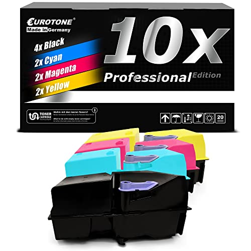 Eine schwarze Verpackung zeigt 10x Professional Edition und Tonerpatronen in Schwarz, Cyan, Magenta und Gelb.