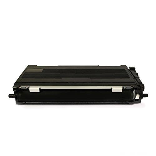 Eine schwarze Tromteleinheit für Drucker auf weißem Hintergrund mit Walze und geripptem Gehäuse.