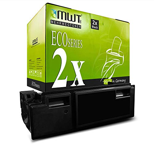 Eine grüne MWT Tonerbox für 2x Black und ein schwarzer Tonerkasten.