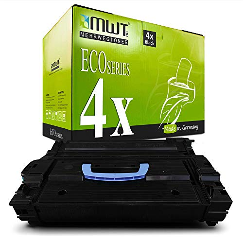 Eine MWT Eco Series Tonerkassette in schwarzer Farbe vor einer grünen Verpackungsbox.