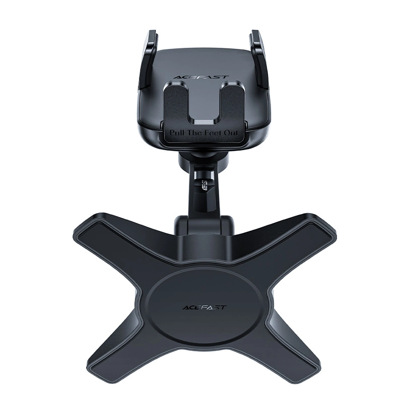 Supporto per auto Acefast nero con base a croce e culla regolabile per smartphone.
