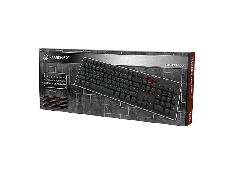 FRISBY FRISBY GM-X560QU GAMEMAX MEKANİK IŞIKLI KLAVYE Kablolu Mekanik Klavye Siyah