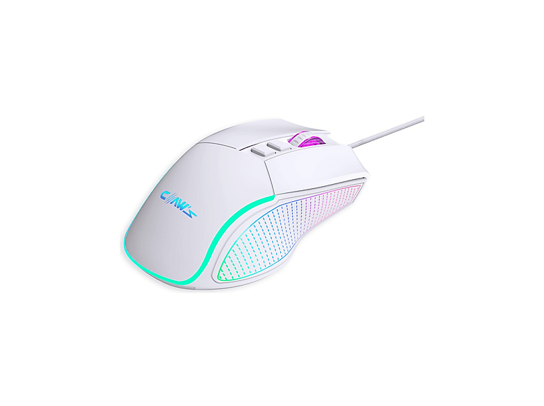 CLAW'S Crossfire V1 12800DPI Full Wide RGB Özel ABS Doku Kablolu Gaming Mouse Beyaz