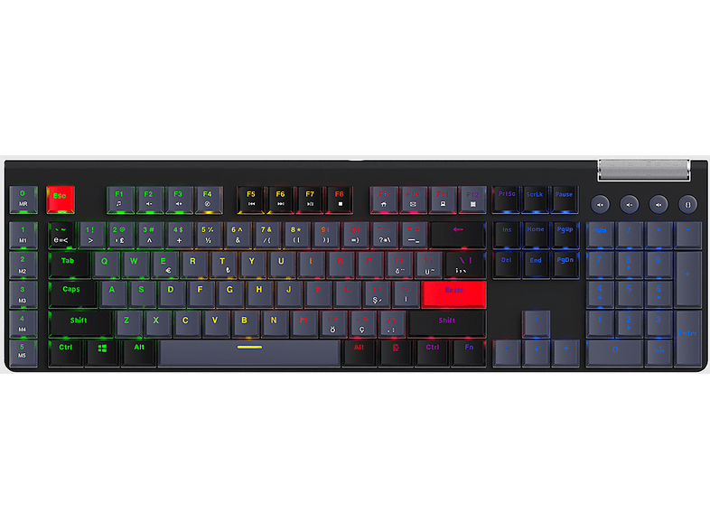 BRONZTURQ MK1054 RGB-ABS Mekanik Kablolu Gaming Klavye Siyah