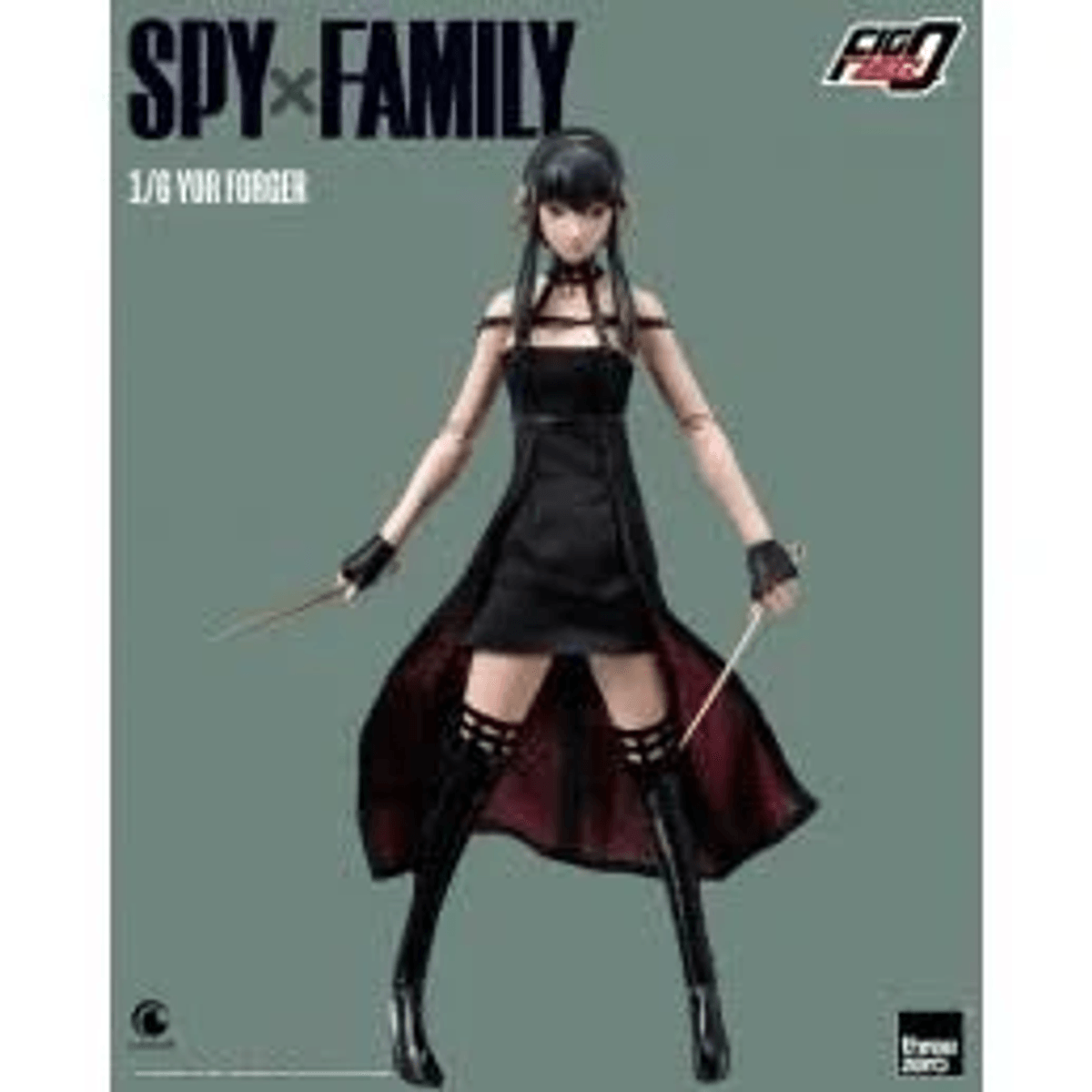 Figura de acción de Yor Forger 1/6 de Spy x Family sosteniendo armas.