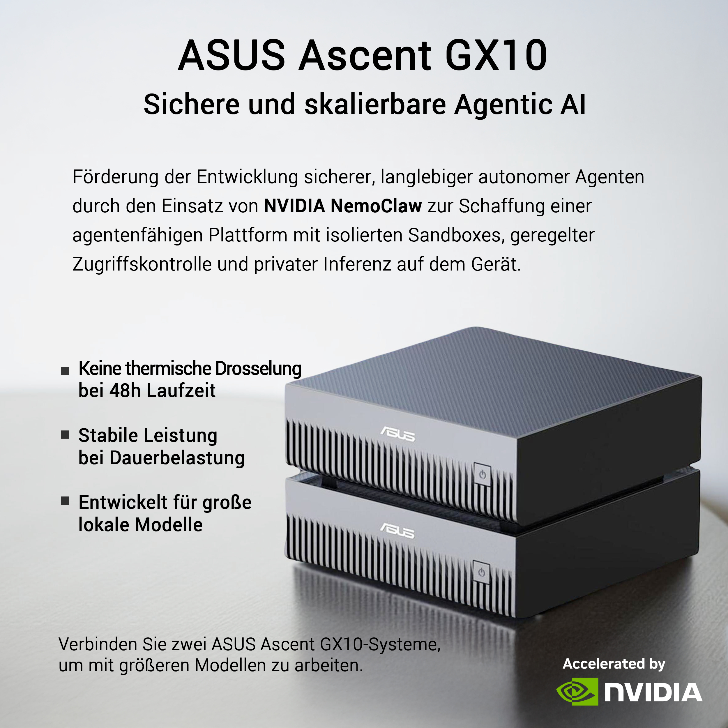 Hardware ASUS Ascent GX10 per Agentic AI con NVIDIA.
