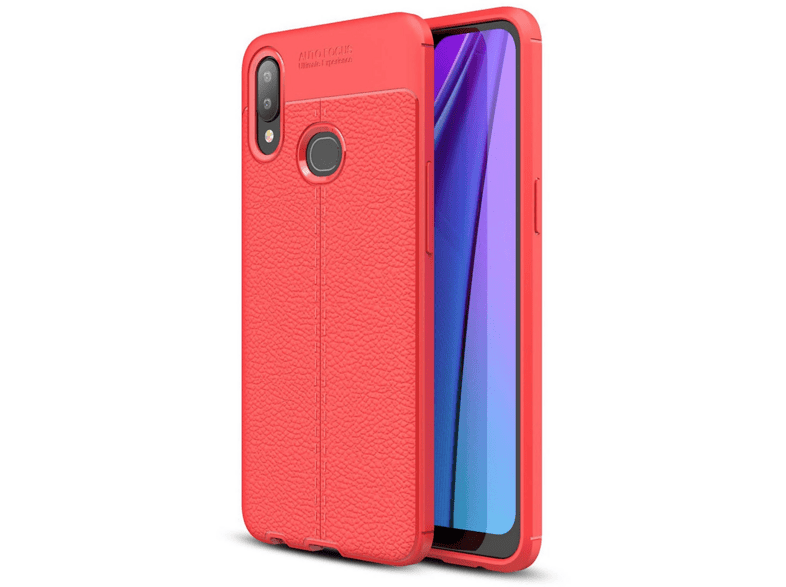 NEWFACE Samsung Galaxy A10s Uyumlu Auto Focus Kapak Telefon Kılıfı Kırmızı