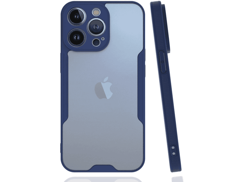NEWFACE iPhone 14 Pro Uyumlu Platin Silikon Telefon Kılıfı Lacivert