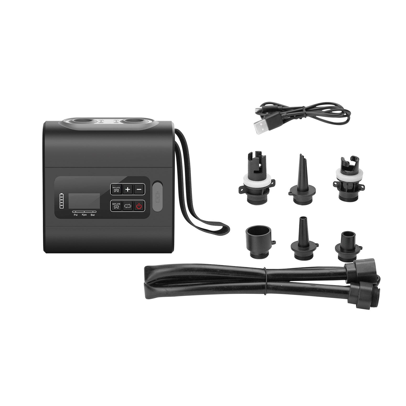 POMPA ELETTRICA PORTATILE NILOX NXOUTDOORPUMP, LCD, 22 PSI, batteria 5 Ah, 1,1 kg