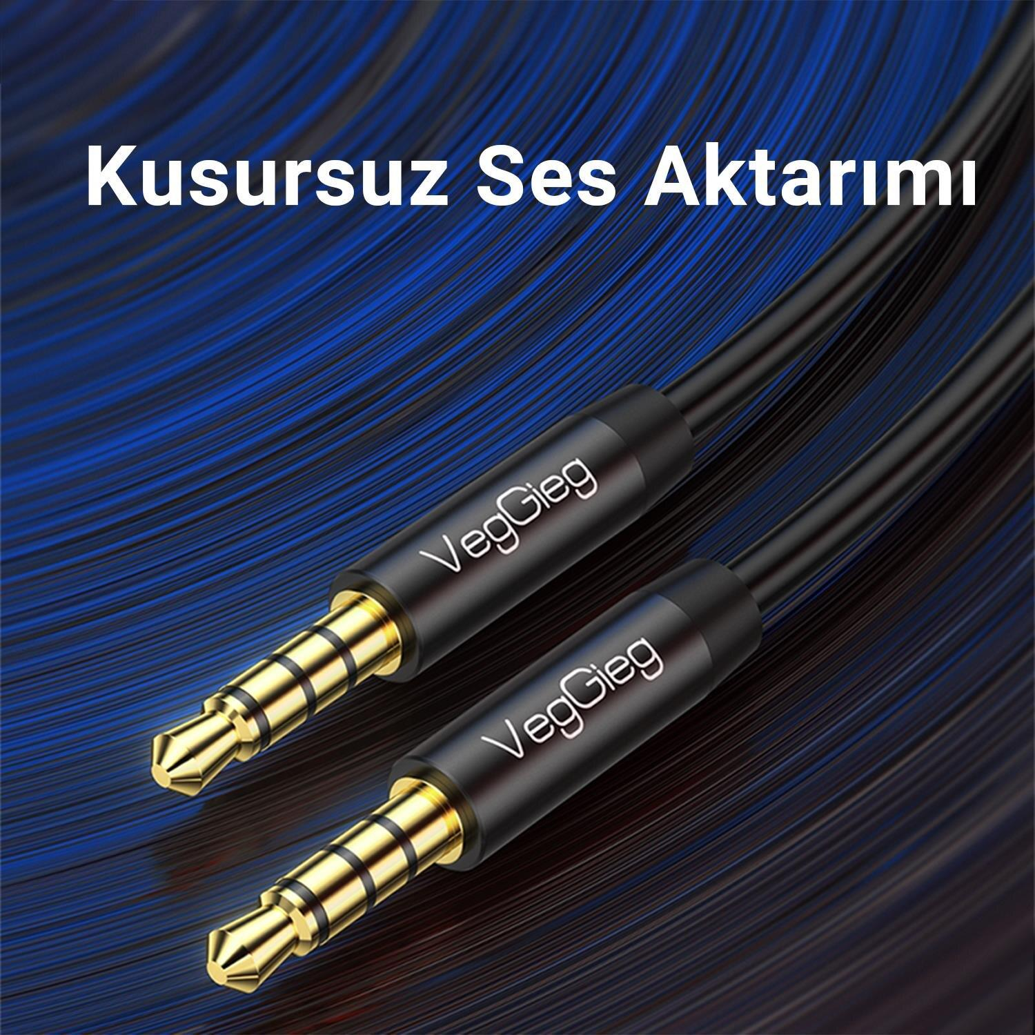 Mavi arka plan üzerinde siyah kablolu iki altın renkli 3.5mm ses jakı.