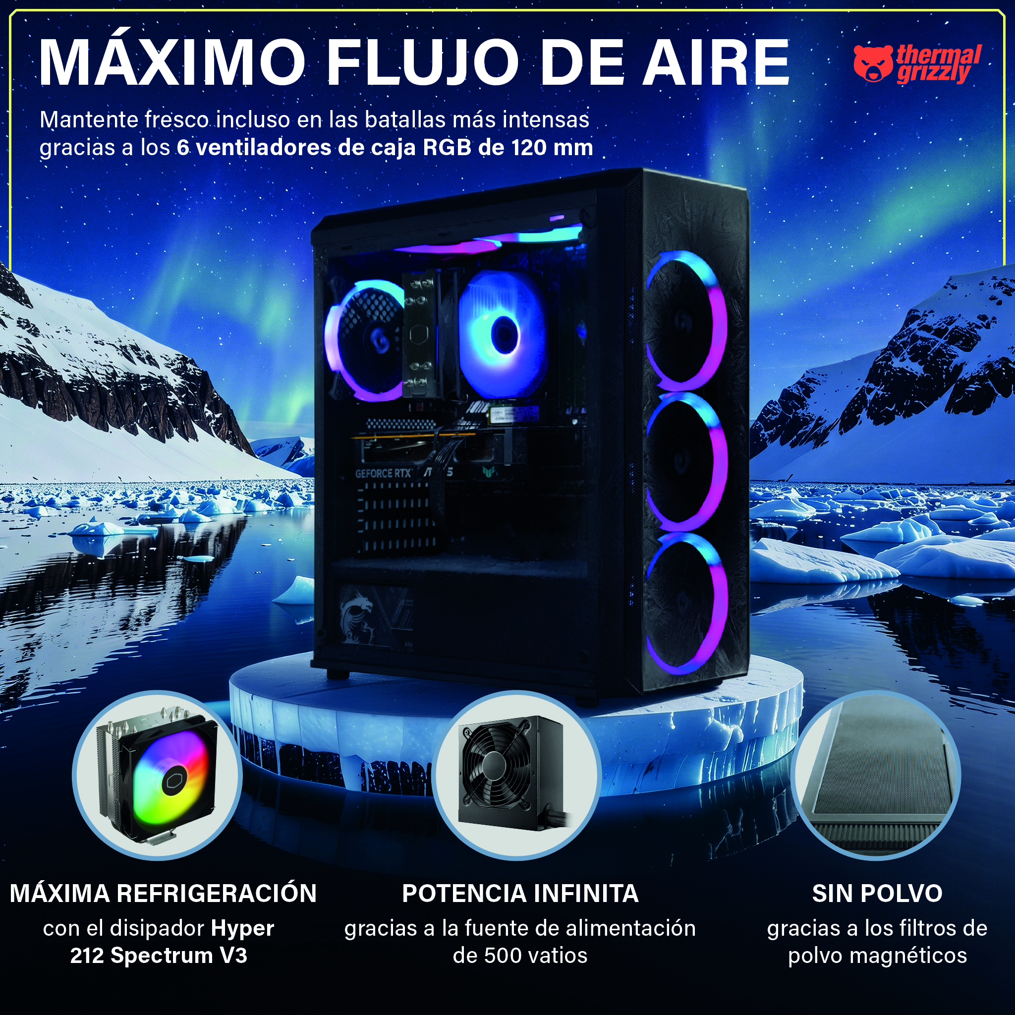 PC Gaming - GREED MK2 AMD LITE - 32GB RAM, AMD Ryzen 7 5700X, 32 GB RAM, 512 GB SSD, Radeon™ RX 9060, Windows 11 Pro, Negro