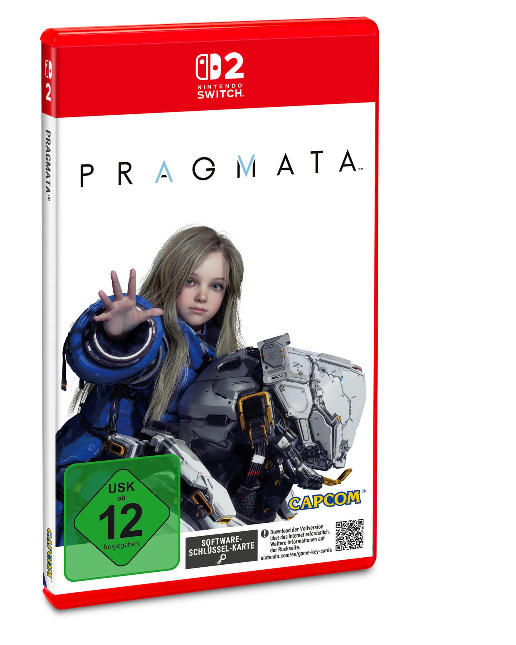 Nintendo Switch 2 Hülle für Pragmata mit einem Mädchen und einem Roboter.
