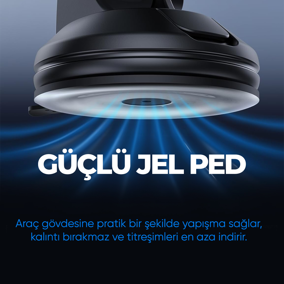 Parlak aydınlatmalı araçlar için güçlü jel ped.