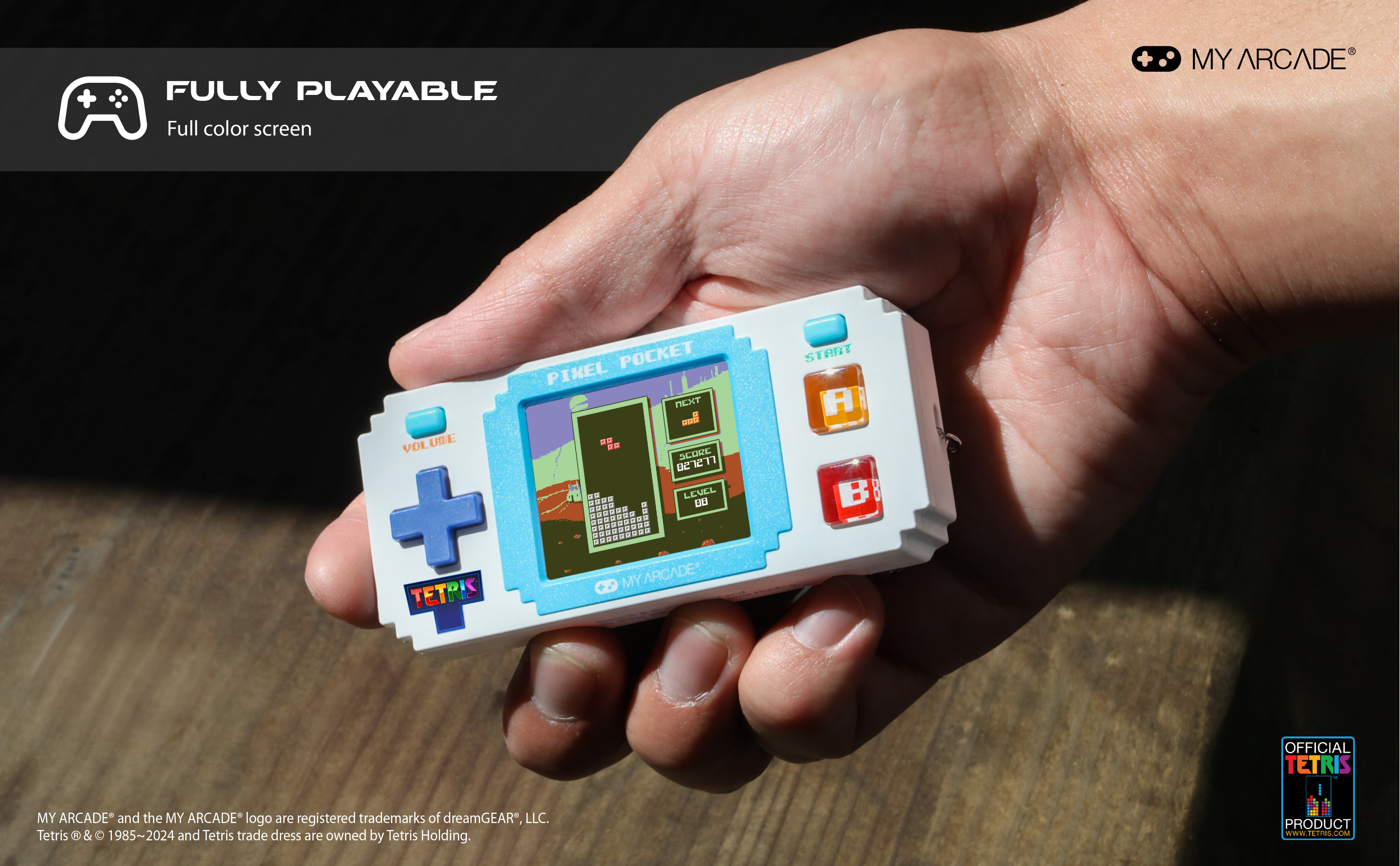 MY ARCADE PIXEL POCKET TETRIS