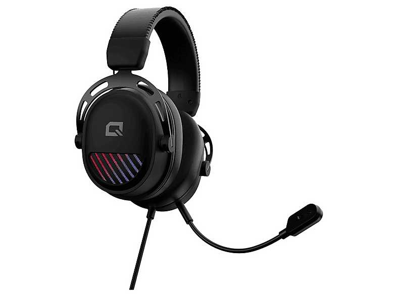 QUANTUM GAMING Thunderbass RGB 50 mm Driver Gürültü Önleyicili Mikrofonlu USB Kablolu Gaming Kulak Üstü Kulaklık Siyah