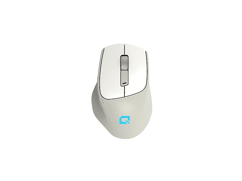QUANTUM GAMING Aero Airsilent Sessiz Ergonomik Kablosuz Mouse Beyaz