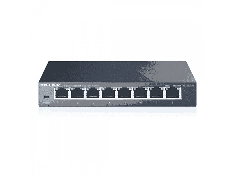 TP-LINK TL-SG108 8 Port 10/100/1000 Yönetilemez Switch Siyah